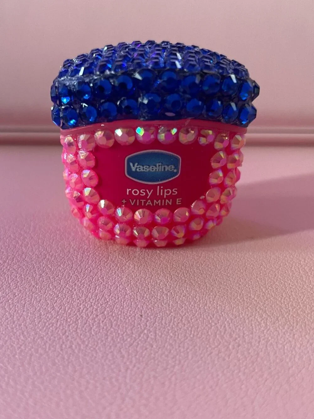 Blinged Vaseline Rosy Lips Lip Balm